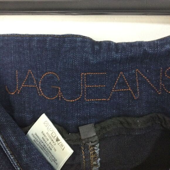Jag Jeans High Rise Pull On Elastic Waist Boot Leg Blue Denim Jean Womens Size 4 - Picture 3 of 7